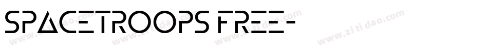 Spacetroops Free字体转换
